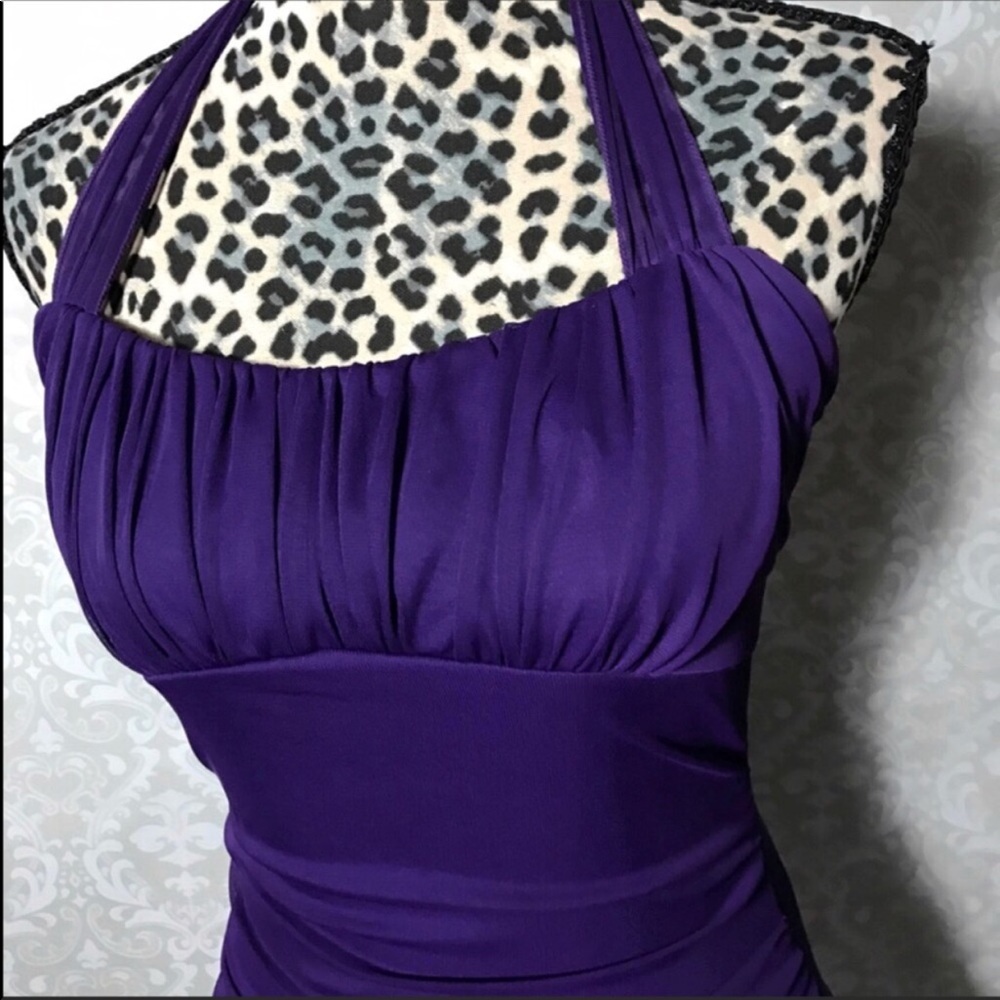 Purple Ruby Rox Halter Dress - Picture 3 of 4